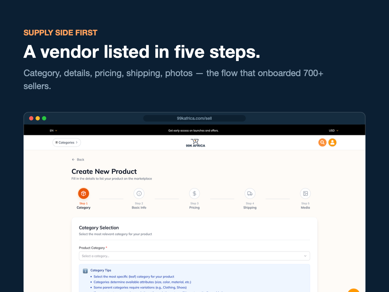 99K Africa — a seller's storefront
